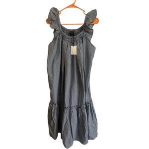 Hatch NWT The Smocked Secret Nursing Dress Black White Gingham Sz 1/S Cotton